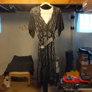 NWOT Kiyonna Retro Glam Lace Dress in Ivy